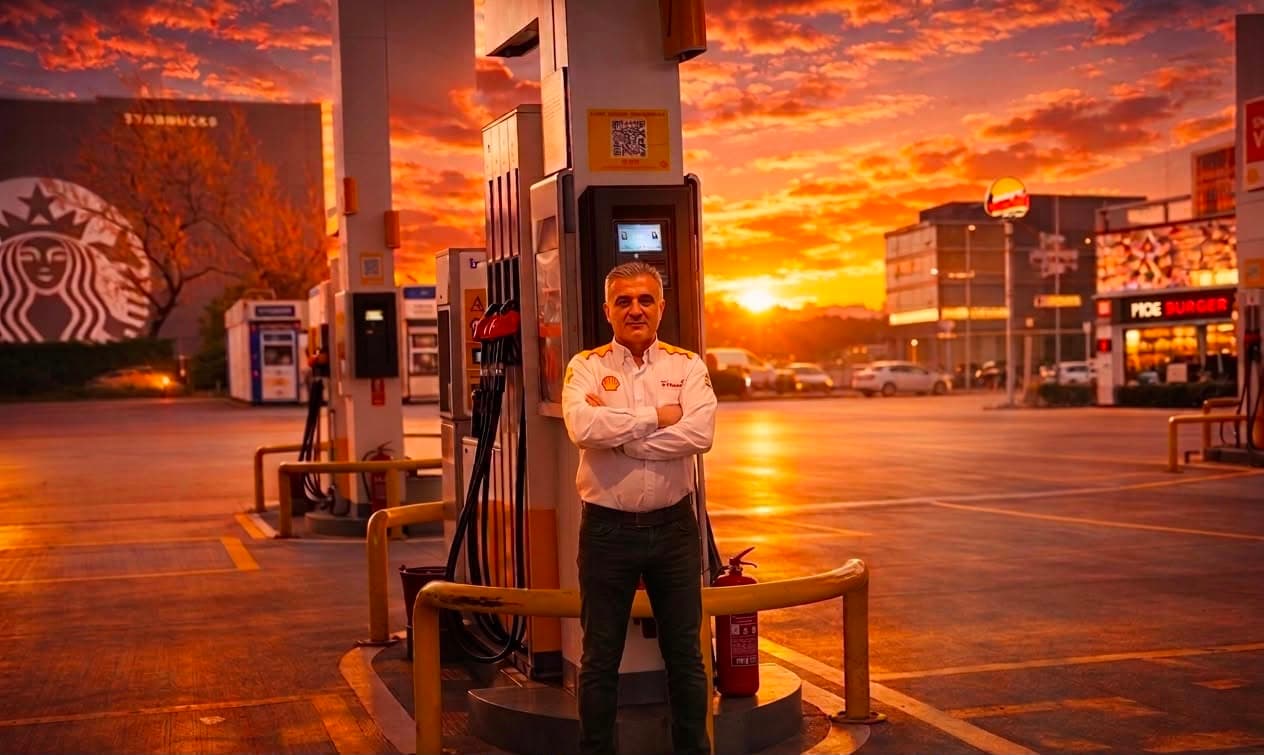 Shell akaryakıt istasyonunda ABM Group enerji operasyonları